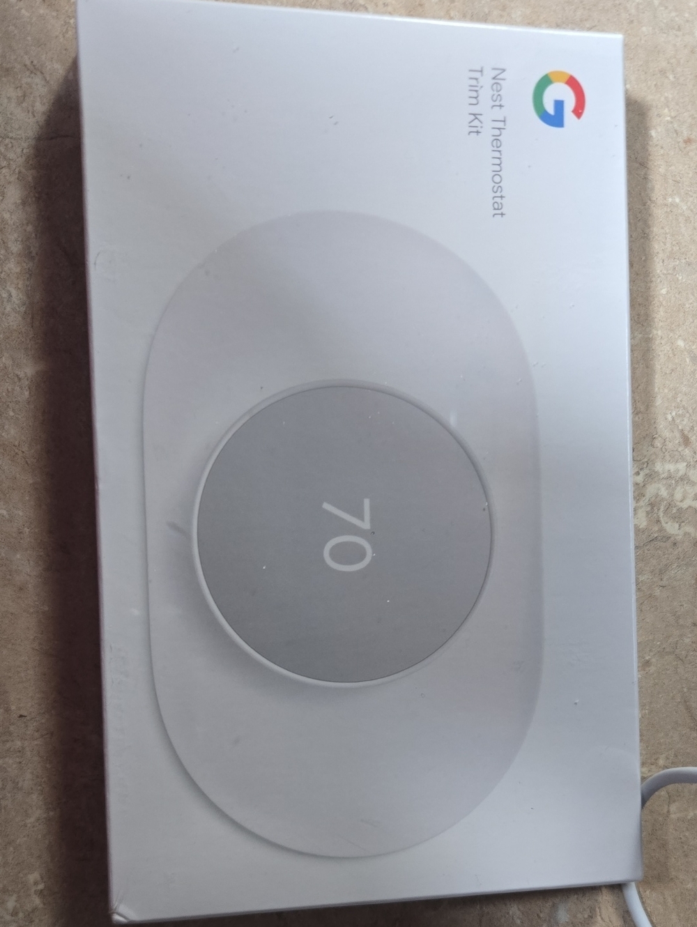 Google Nest Thermostat Trim Kit - White and Silver Accent